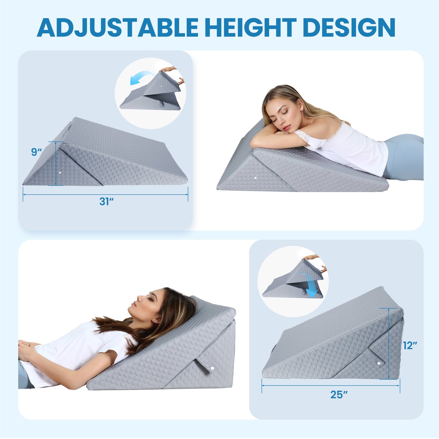 Kekoy Bed Wedge Pillow for Sleeping